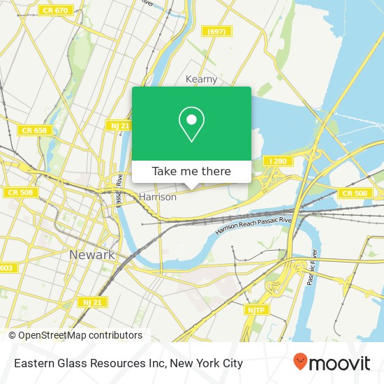 Mapa de Eastern Glass Resources Inc