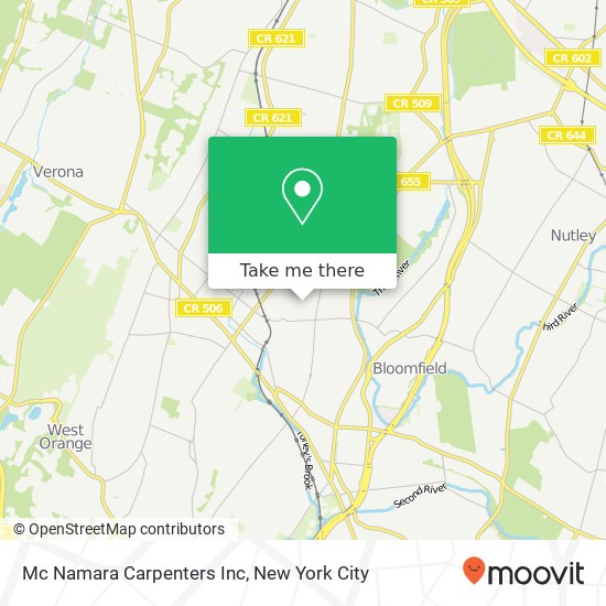 Mapa de Mc Namara Carpenters Inc