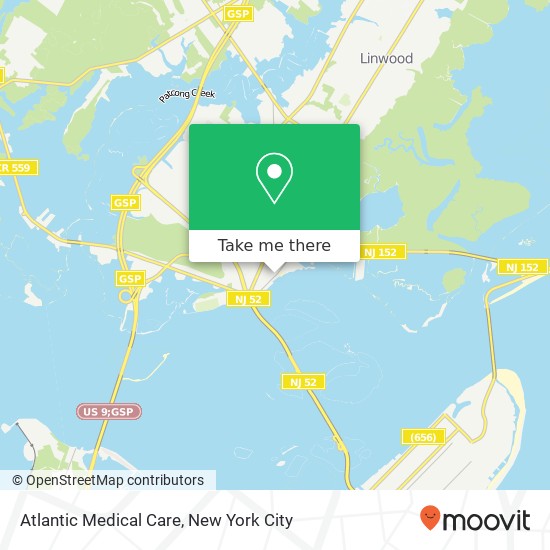 Atlantic Medical Care map