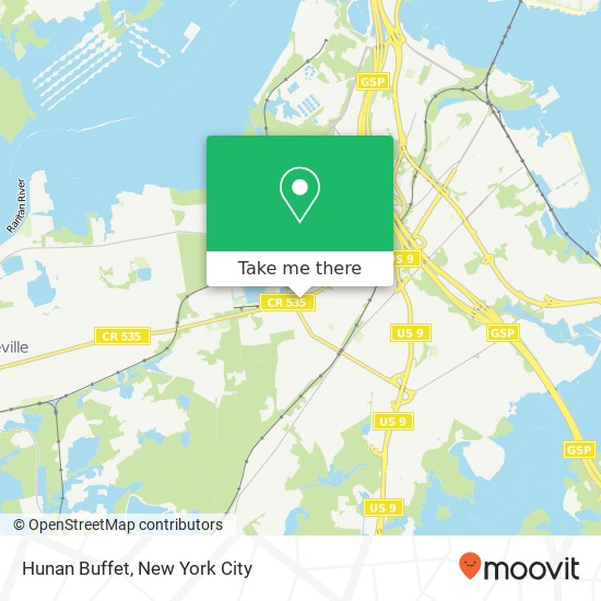 Mapa de Hunan Buffet