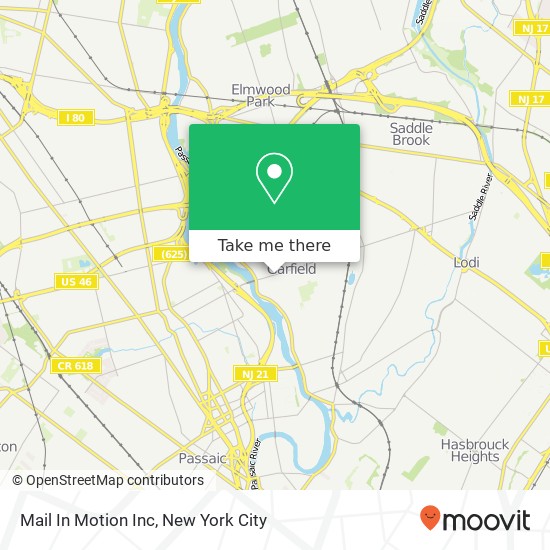 Mail In Motion Inc map