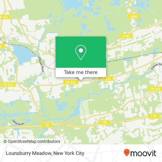 Lounsburry Meadow map