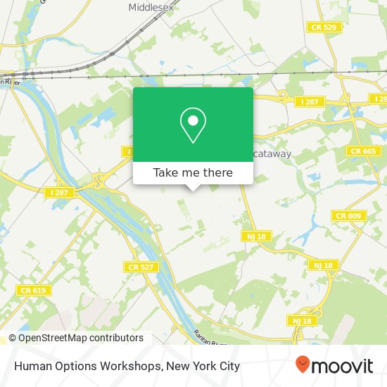 Human Options Workshops map