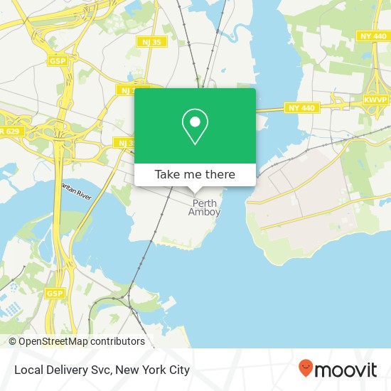 Mapa de Local Delivery Svc