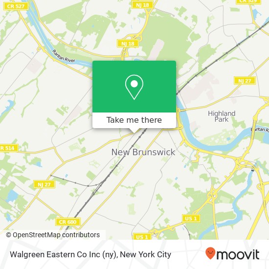 Mapa de Walgreen Eastern Co  Inc (ny)