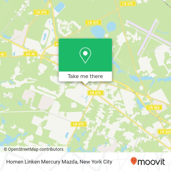 Homen Linken Mercury Mazda map