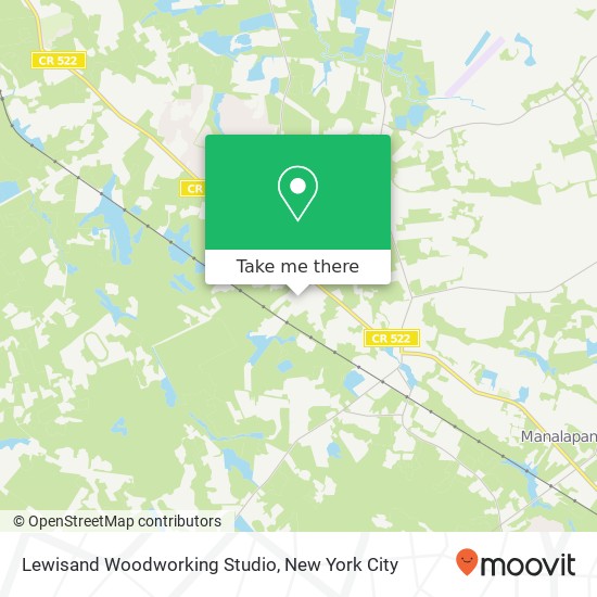 Mapa de Lewisand Woodworking Studio