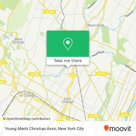 Young Men's Christian Assn map