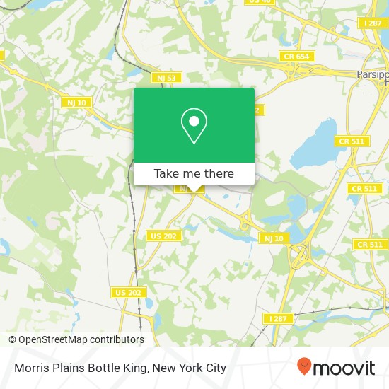 Morris Plains Bottle King map