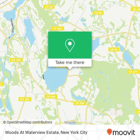 Mapa de Woods At Waterview Estate