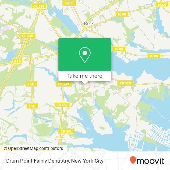 Drum Point Fainly Dentistry map