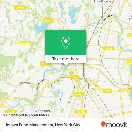 Mapa de Jethwa Food Management