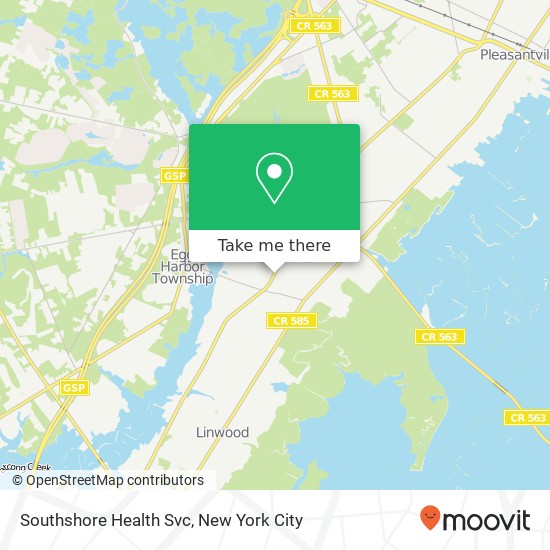 Southshore Health Svc map