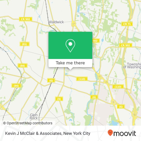 Kevin J McClair & Associates map