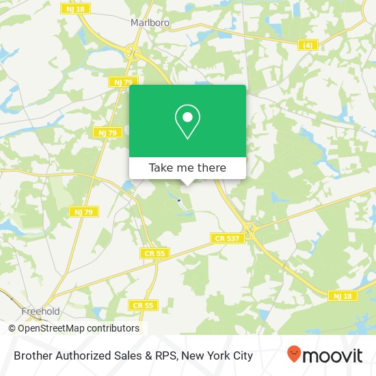 Brother Authorized Sales & RPS map