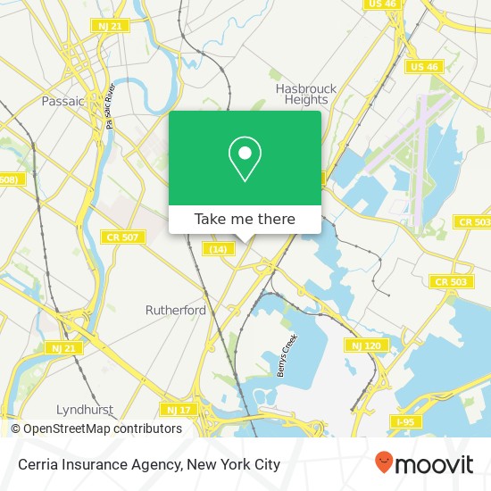 Cerria Insurance Agency map