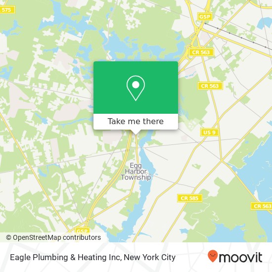 Mapa de Eagle Plumbing & Heating Inc