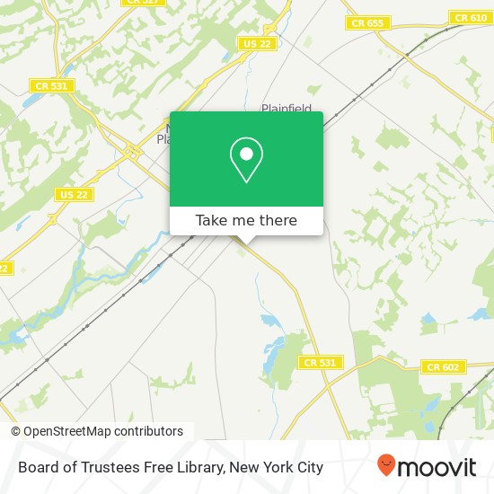 Mapa de Board of Trustees Free Library