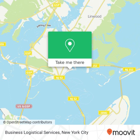 Business Logistical Services map