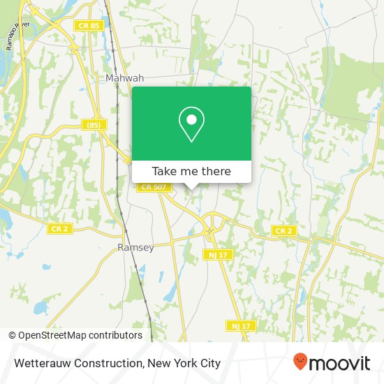 Wetterauw Construction map