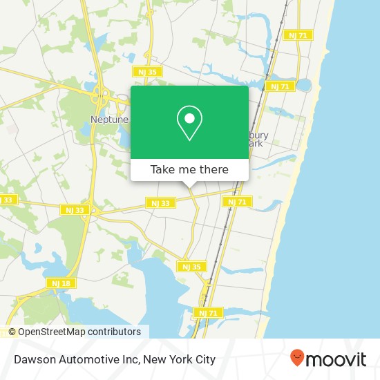 Dawson Automotive Inc map