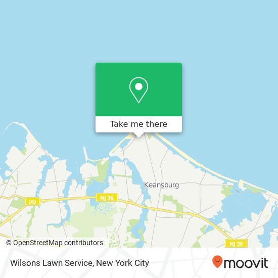 Wilsons Lawn Service map