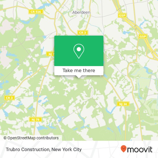 Trubro Construction map