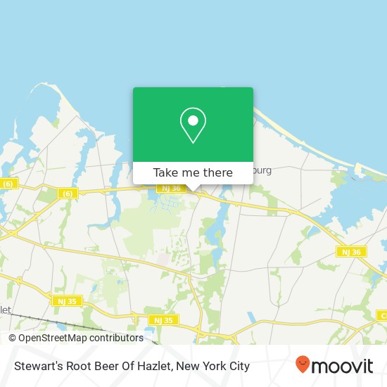 Mapa de Stewart's Root Beer Of Hazlet