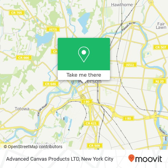 Advanced Canvas Products LTD map