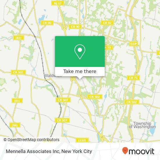 Mennella Associates Inc map