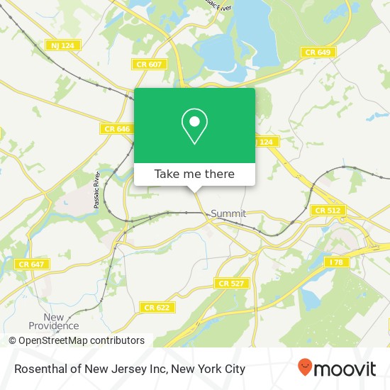 Mapa de Rosenthal of New Jersey Inc