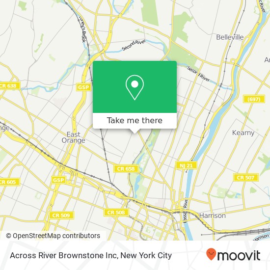 Mapa de Across River Brownstone Inc