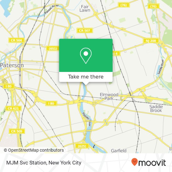 Mapa de MJM Svc Station