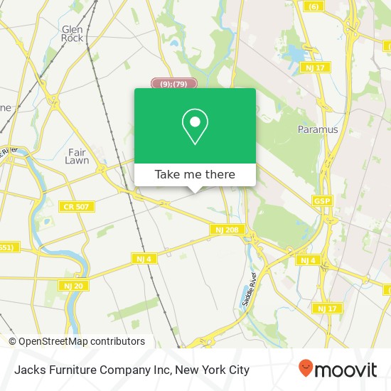 Mapa de Jacks Furniture Company Inc