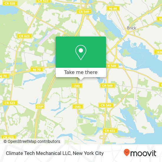 Climate Tech Mechanical LLC map