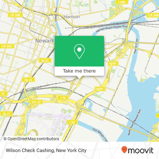 Wilson Check Cashing map