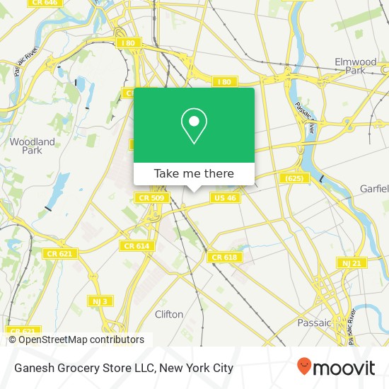 Mapa de Ganesh Grocery Store LLC