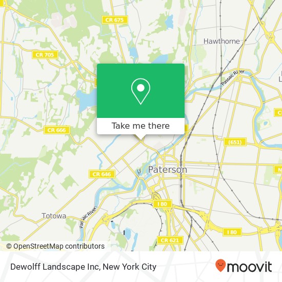 Dewolff Landscape Inc map