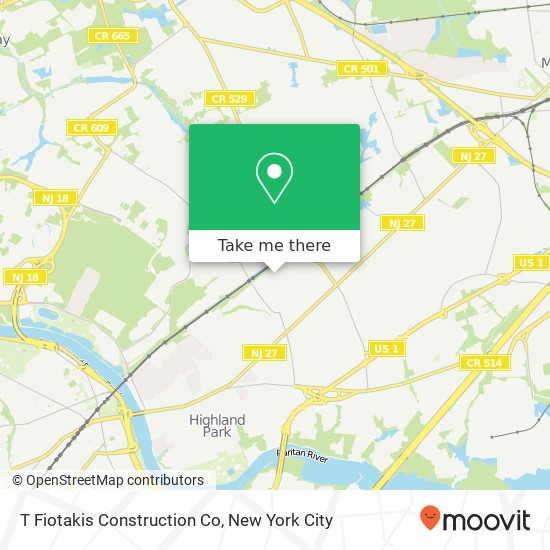 T Fiotakis Construction Co map