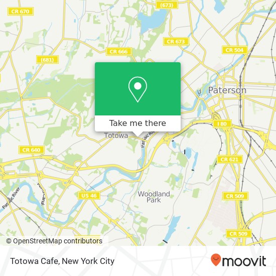 Mapa de Totowa Cafe