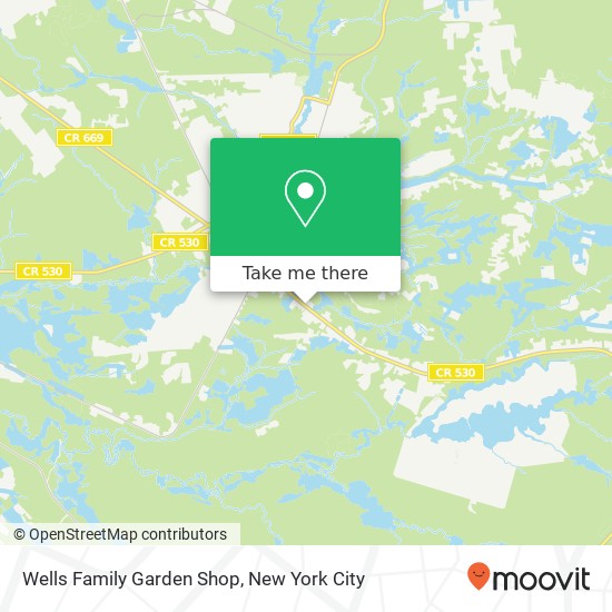 Wells Family Garden Shop map