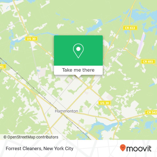 Forrest Cleaners map