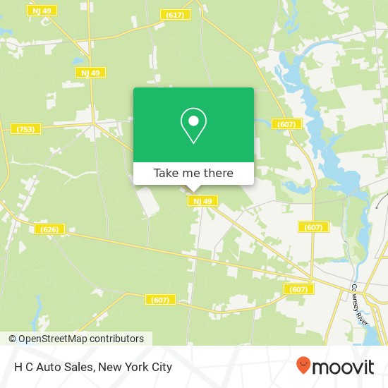 H C Auto Sales map