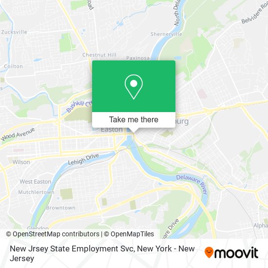 Mapa de New Jrsey State Employment Svc