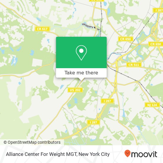 Alliance Center For Weight MGT map