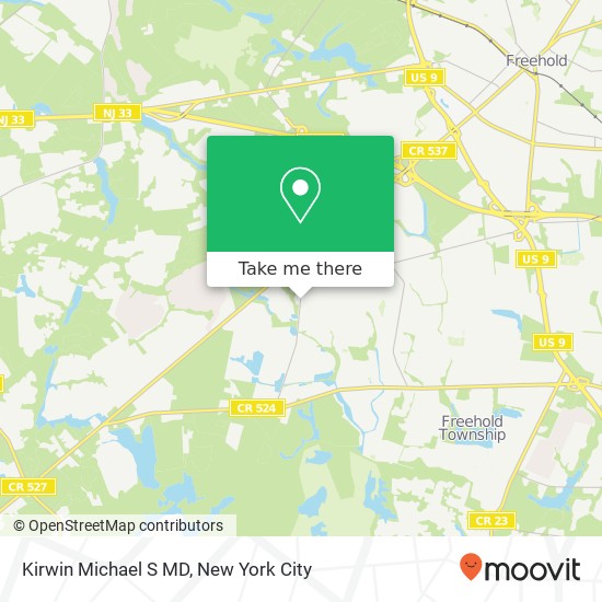 Kirwin Michael S MD map