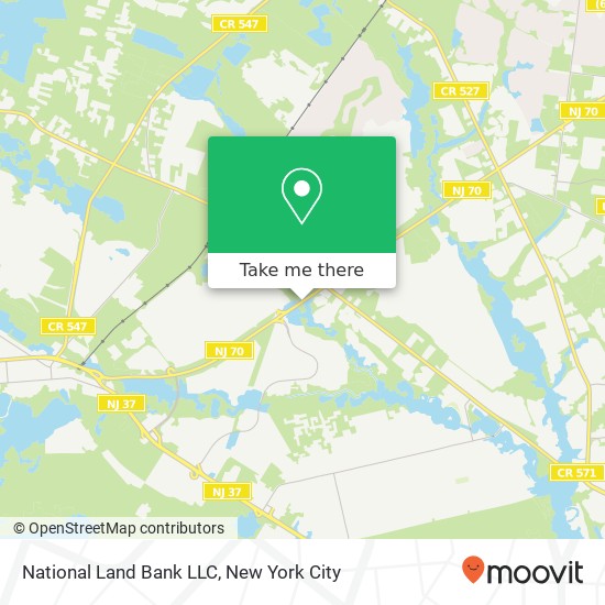 Mapa de National Land Bank LLC