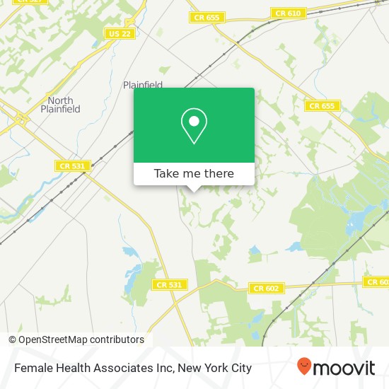 Female Health Associates Inc map