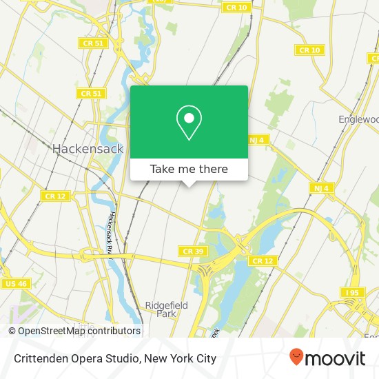 Mapa de Crittenden Opera Studio