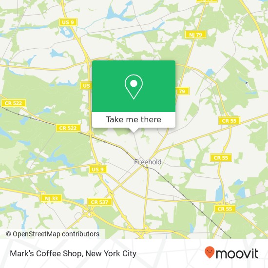 Mapa de Mark's Coffee Shop